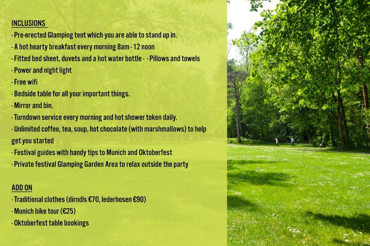 Munich Oktoberfest Glamping Hotel Bagian luar foto